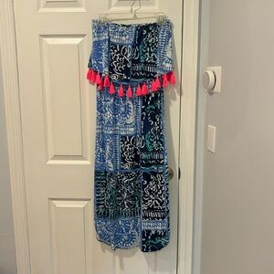 Lilly pultzer strapless dress small